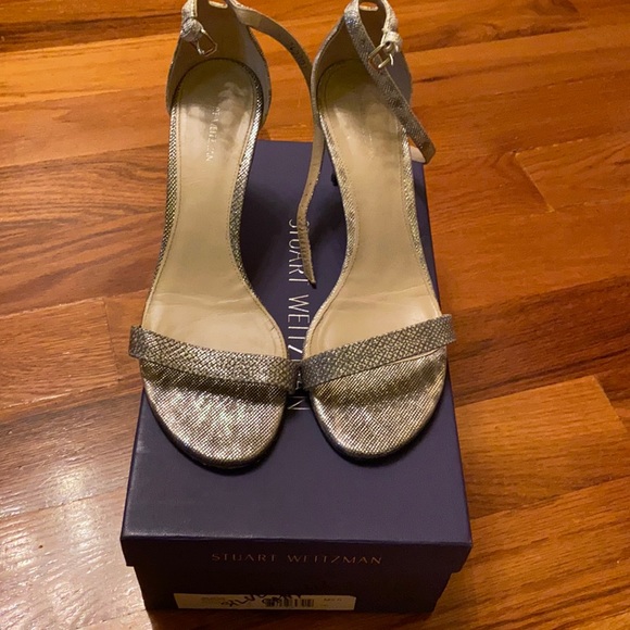 Stuart Weitzman Shoes - SW silver heeled strap sandals